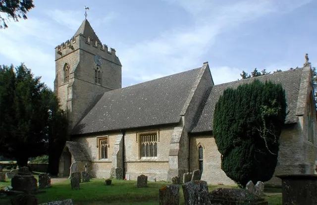 Church of England parish church of St Mary the Virgin, Salford, Oxfordshire: view from the southeast
