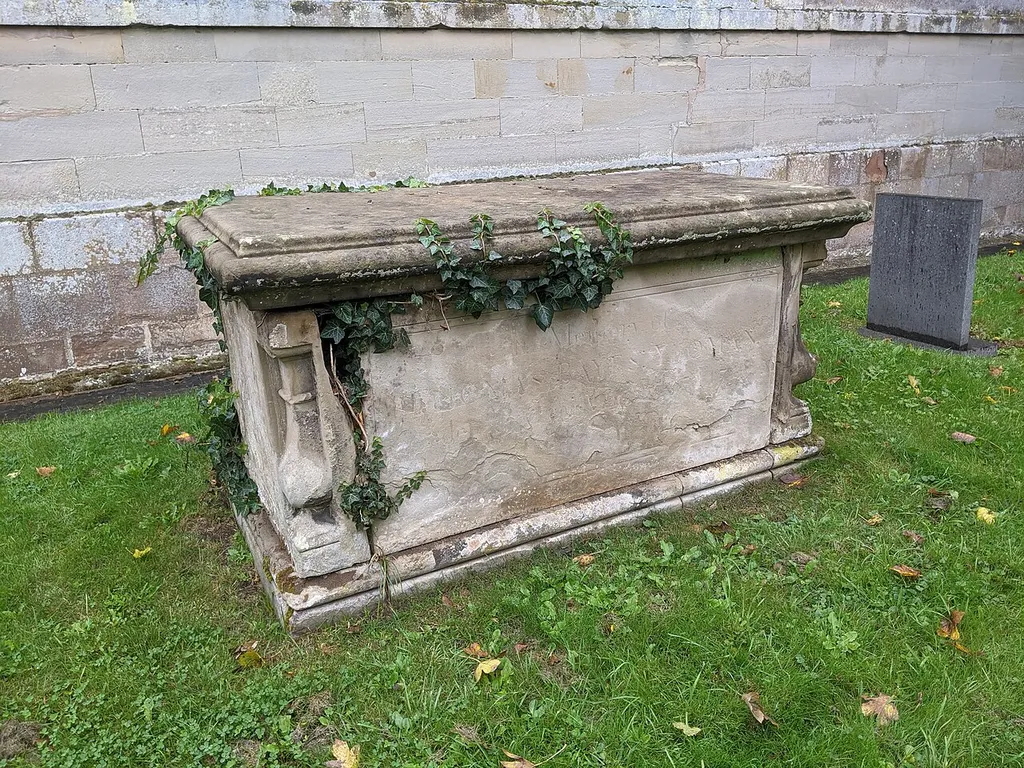 Chest Tomb Approximately 2 Metres South Of Church Of St Leonard .mw-parser-output .messagebox{margin:4px 0;width:auto;border-collapse:collapse;border:2px solid var(--border-color-progressive,#6485d1);background-color:var(--background-color-neutral-subtle,#fbfcff);color:var(--color-base,#202122);box-sizing:border-box;border-inline-start-width:8px}.mw-parser-output .messagebox.mbox-small{font-size:88%;line-height:1.25em}.mw-parser-output .mbox-warning,.mw-parser-output .mbox-speedy{border:2px solid var(--border-color-error,#b22222);background:var(--background-color-error-subtle,#ffdbdb);border-inline-start-width:8px}.mw-parser-output .mbox-serious,.mw-parser-output .mbox-delete,.mw-parser-output .mbox-stop{border:2px solid var(--border-color-error,#b22222);border-inline-start-width:8px}.mw-parser-output .mbox-issue,.mw-parser-output .mbox-content{border:2px solid #f28500;background:var(--background-color-warning-subtle,#ffe);border-inline-start-width:8px}.mw-parser-output .mbox-query,.mw-parser-output .mbox-style{border:2px solid #f4c430;background:var(--background-color-warning-subtle,#ffe);border-inline-start-width:8px}.mw-parser-output .mbox-shit{border:2px solid #960;border-inline-start-width:8px}.mw-parser-output .mbox-license{border:2px solid #88a;border-inline-start-width:initial}.mw-parser-output .mbox-legal{border:2px solid var(--border-color-notice,#666);background:var(--background-color-base,#fff);border-inline-start-width:8px}.mw-parser-output .mbox-honor{border:2px solid #ca3;background:var(--background-color-warning-subtle,#fcf4db);border-inline-start-width:8px}.mw-parser-output .mbox-growth{border:2px solid #8d4;background:var(--background-color-success-subtle,#d5fdf4);border-inline-start-width:8px}.mw-parser-output .mbox-move{border:2px solid #93c;border-inline-start-width:8px}.mw-parser-output .mbox-protection,.mw-parser-output .mbox-message{border:2px solid var(--border-color-base,#aaa);border-inline-start-width:8px}.mw-parser-output .messagebox .mbo
