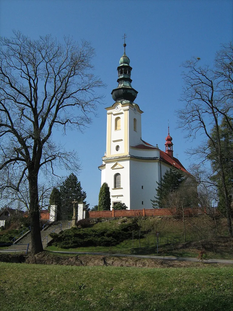 Church of Saint Michael from 1826 in Sedlnice, Nový Jičín District, Czech Republic