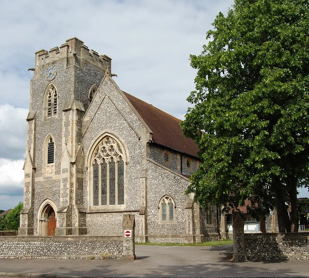 Holy Rood Church, Gosport Road, Stubbington, Borough of Fareham, Hampshire, England. Built in the centre of Stubbington village in 1878.