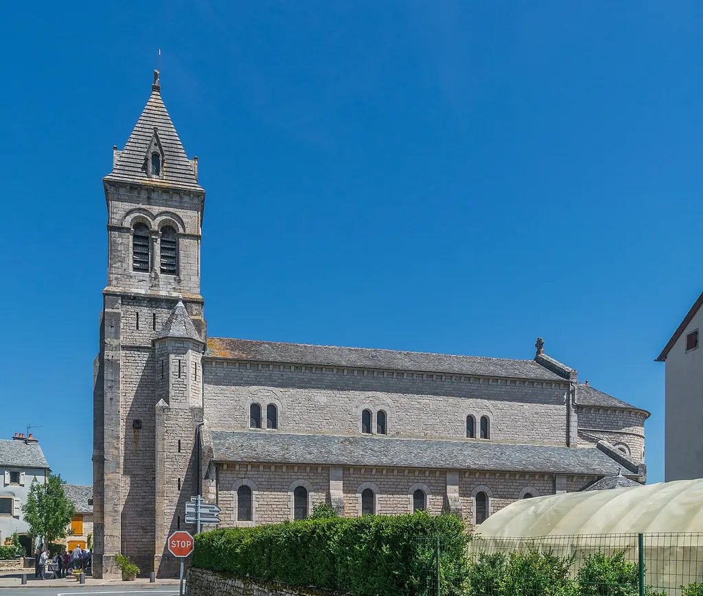 Church of Coussergues, Aveyron, France