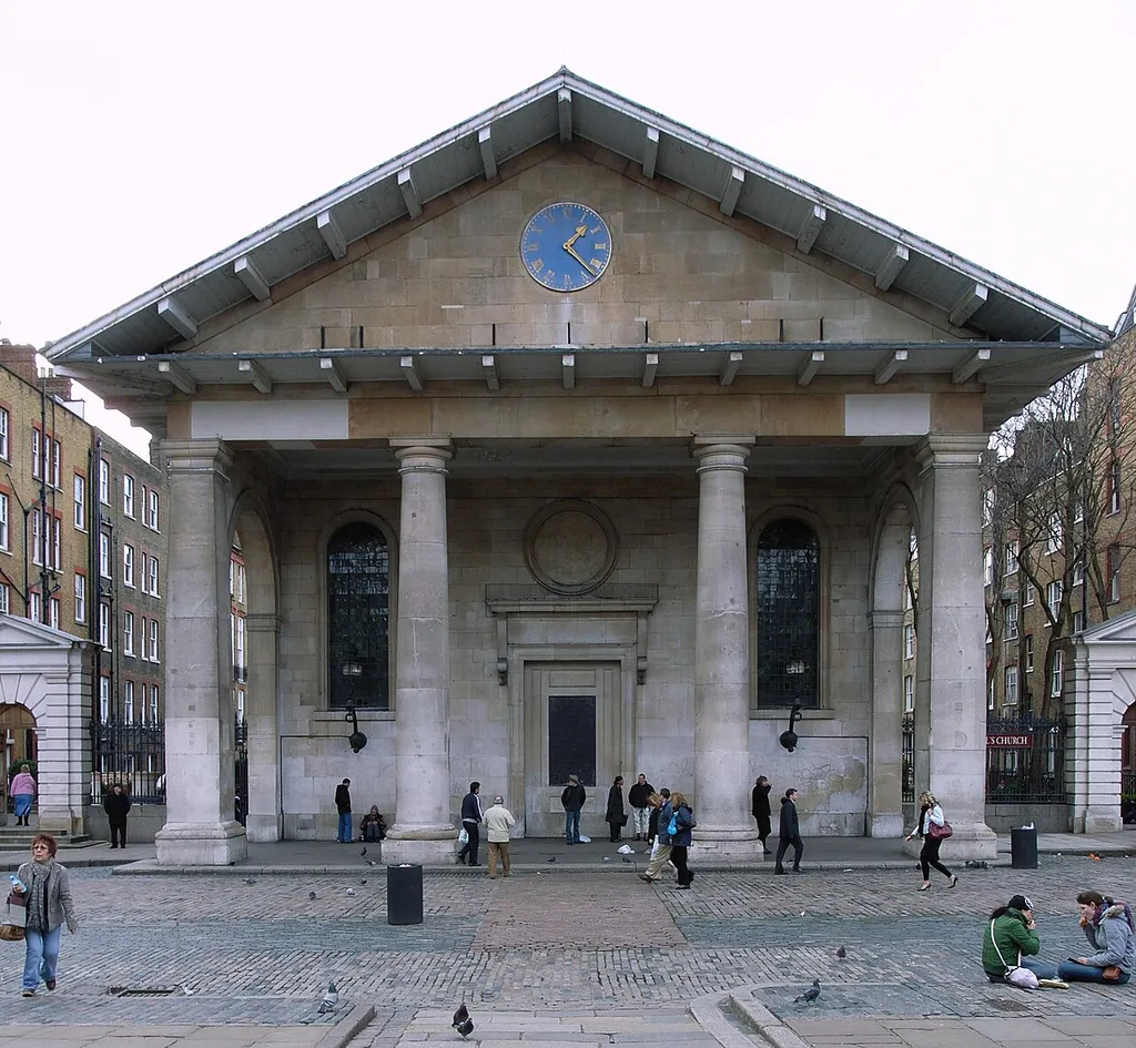 St Paul, Covent Garden (1631-8) by Inigo Jones.