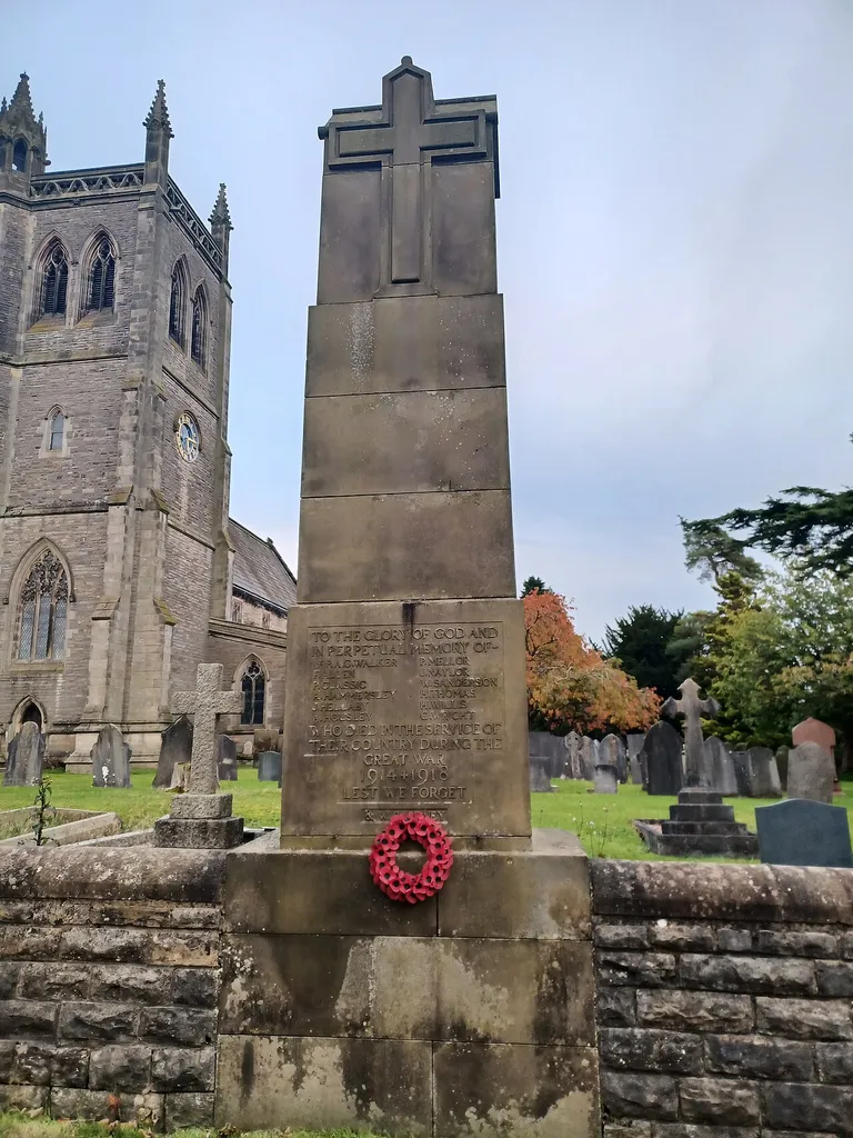 Osmaston War Memorial, Osmaston, Derbyshire, England. 1921, Grade II listed.