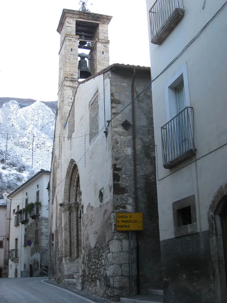 Chiesa di San Marcello ad Anversa degli Abruzzi.