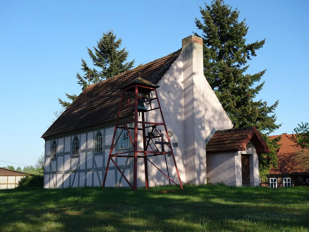 North-western view of church in Rosenwinkel, Heiligengrabe municipality, Ostprignitz-Ruppin district, Brandenburg state, Germany
