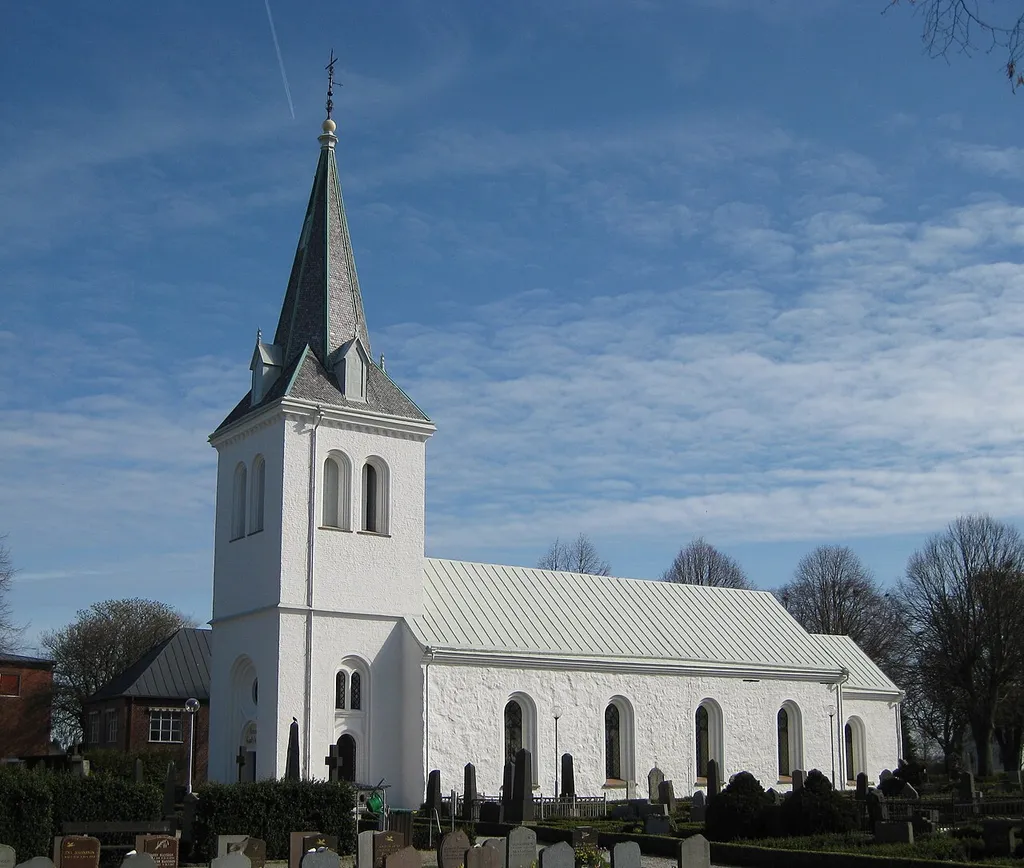Lackalänga church in Skåne, Sweden