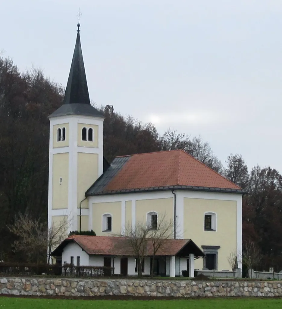 Saint Martin's Church in Veliko Mlačevo, Municipality of Grosuplje, Slovenia