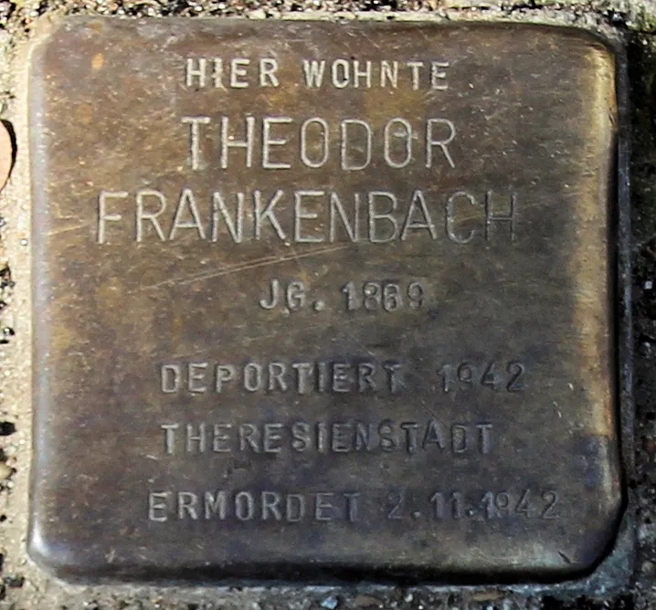 "stumbling block", Theodor Frankenbach, Nassauische Straße 30, Berlin-Wilmersdorf, Germany