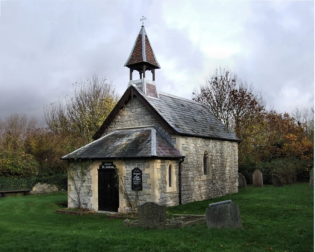 There have been churches on the site since Saxon times but the existing tiny building is the chancel of a larger church which was built in 1532. One service per year is held there.