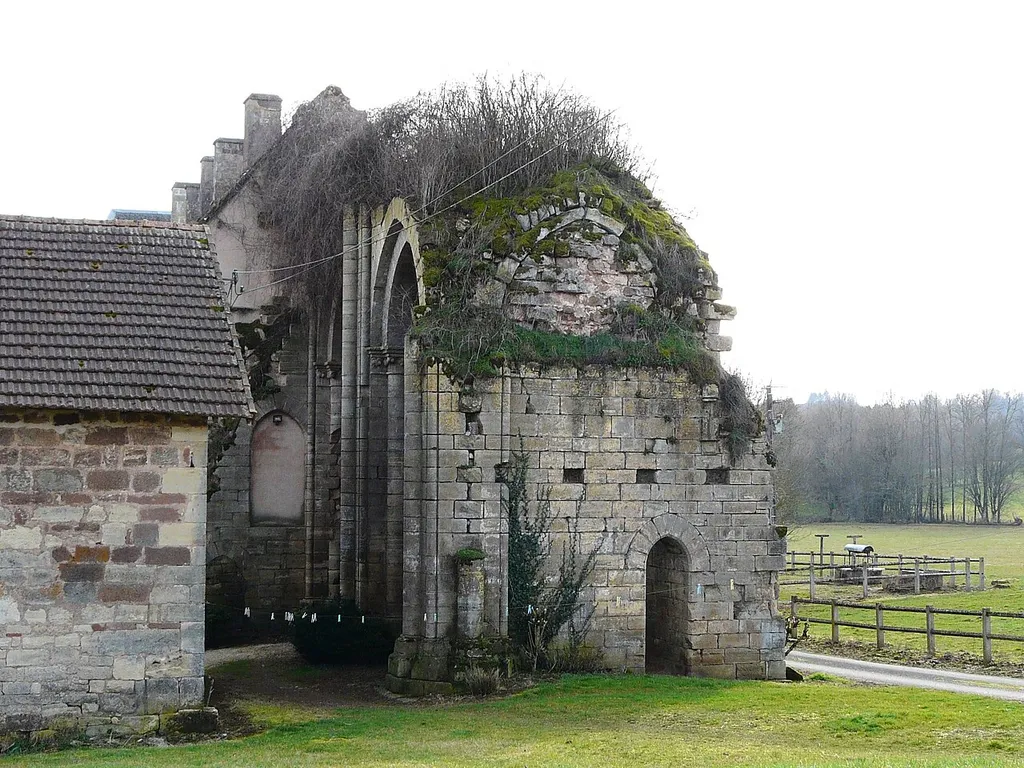 Vestiges de l'abbaye de Dalon, Sainte-Trie, Dordogne, France.