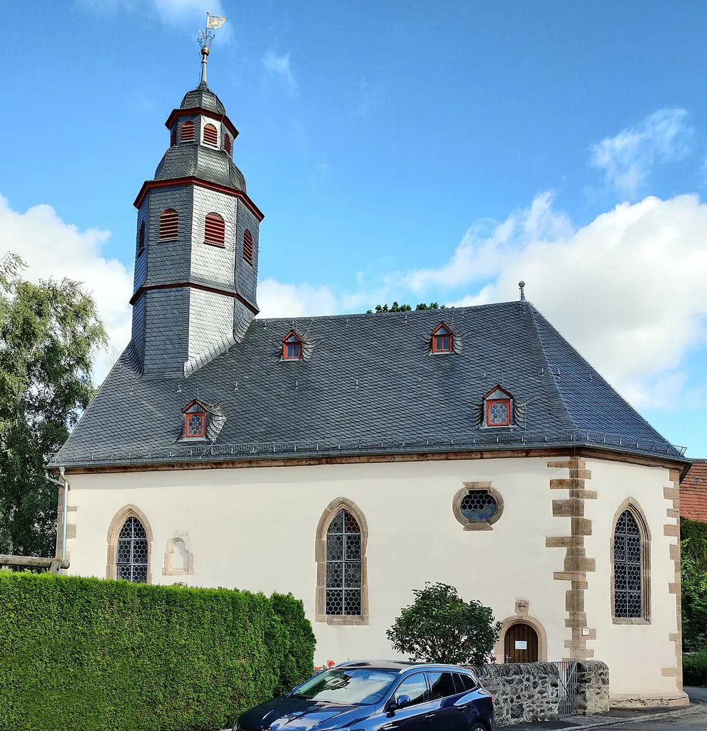 Evangelische Kirche Leusel, Stadt Alsfeld, Vogelsbergkreis, Hessen, Deutschland