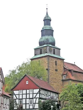 Die evangelische Mauritiuskirche. Ein Wahrzeichen der Gemeinde Schenklengsfeld