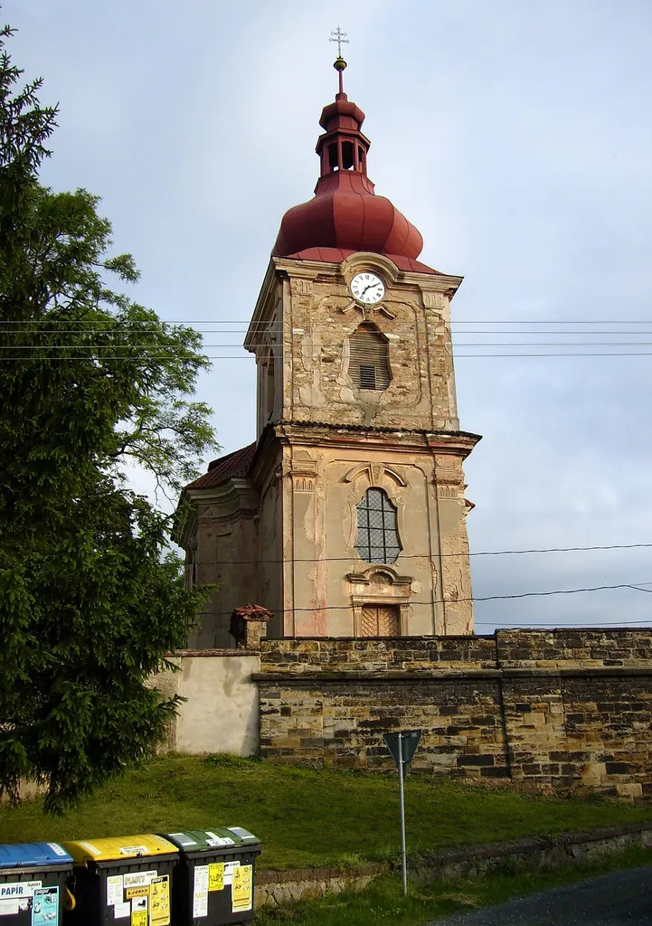 Church of the Nativity of the Virgin Mary in Poříčany, Kolín District, Czech Republic