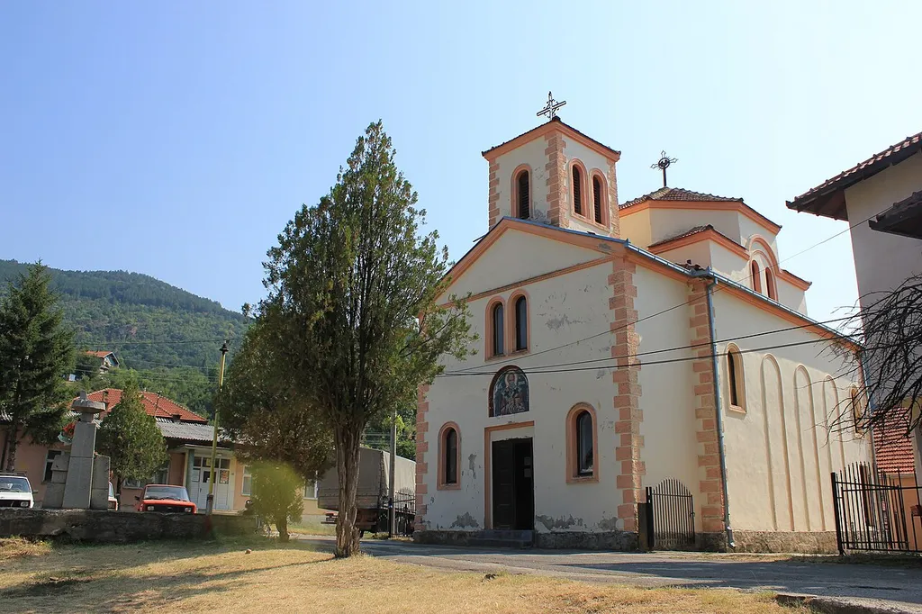 Cyrkej swj. Nikole w južnoserbiskim městačku Trgovište.