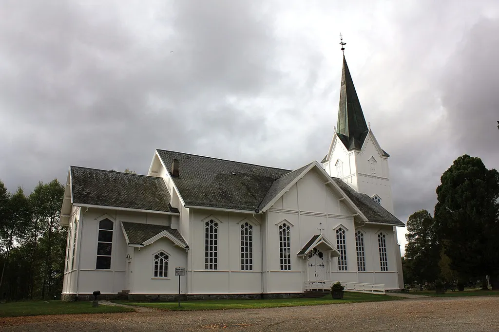Aurskog Church in Akershus, Norway.