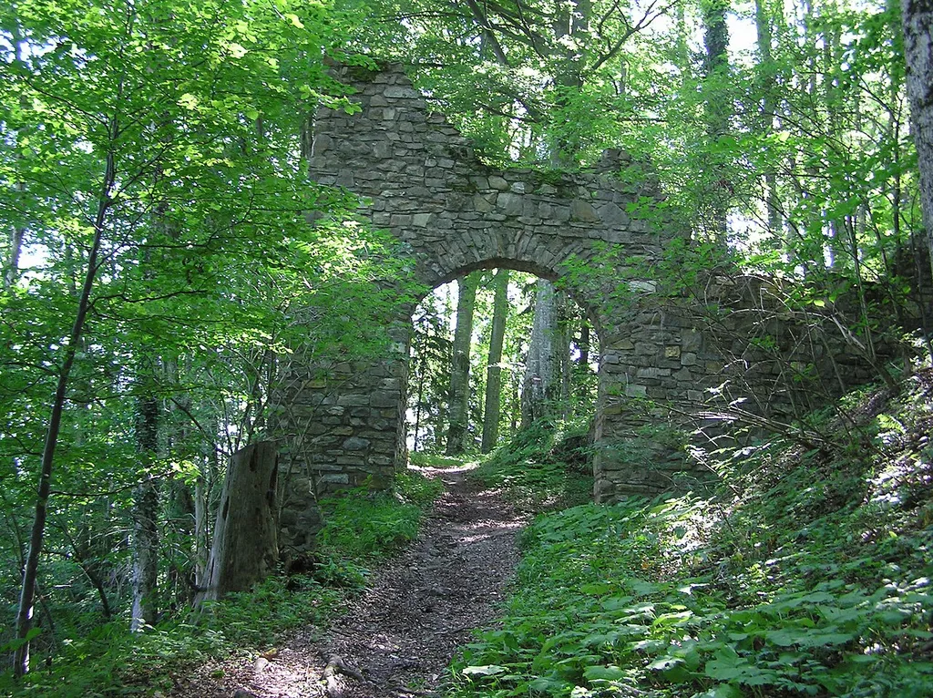 Burgruine Lichtentann-äußeres Burgtor This media shows the protected monument with ObjektID 12098 in Austria. (Commons, de, Wikidata)