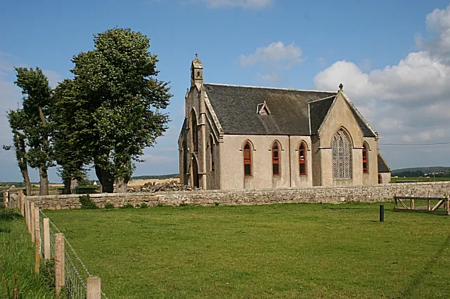 Former Kirk? I think this is possibly the former Free Kirk of Deskford. I'd be pleased to hear from anyone who can correct me if that's not the case.