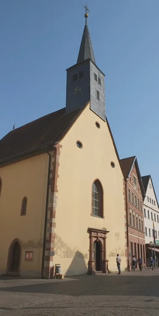 Spitalkirche in Karlstadt im Main-Spessart-Kreis (Bayern, Deutschland)