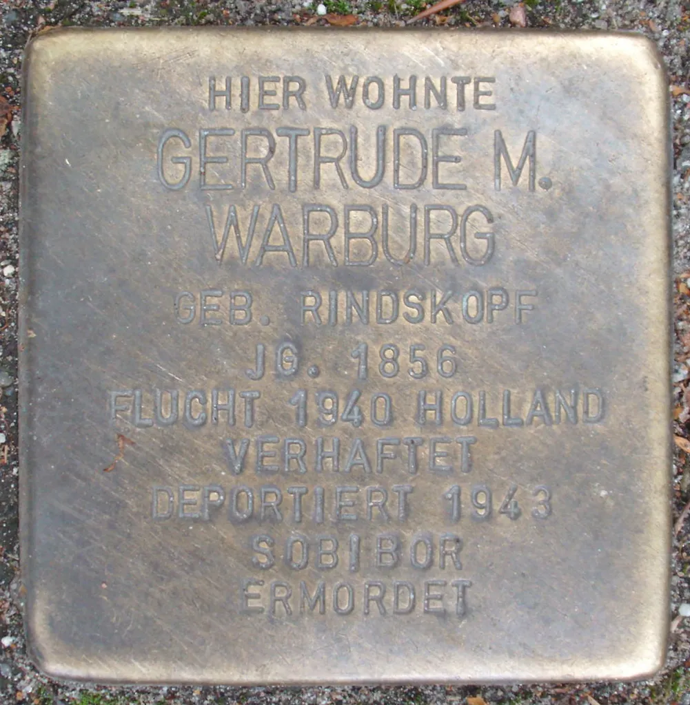Stolperstein für Gertrude Margaretha Warburg