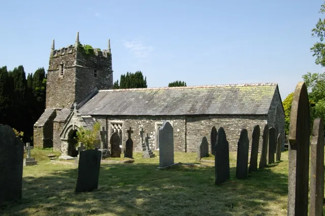 St Erney Church. The church at St Erney, near Landrake, south east Cornwall.