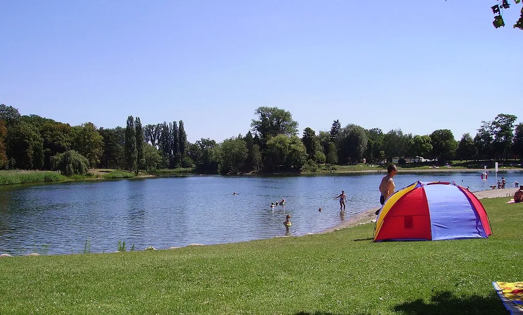 bathing lake in Frankenthal, Germany