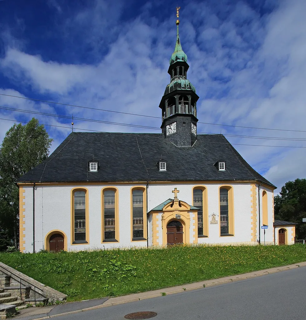 Kirche Neudorf im Erzgebirge in Sachsen .