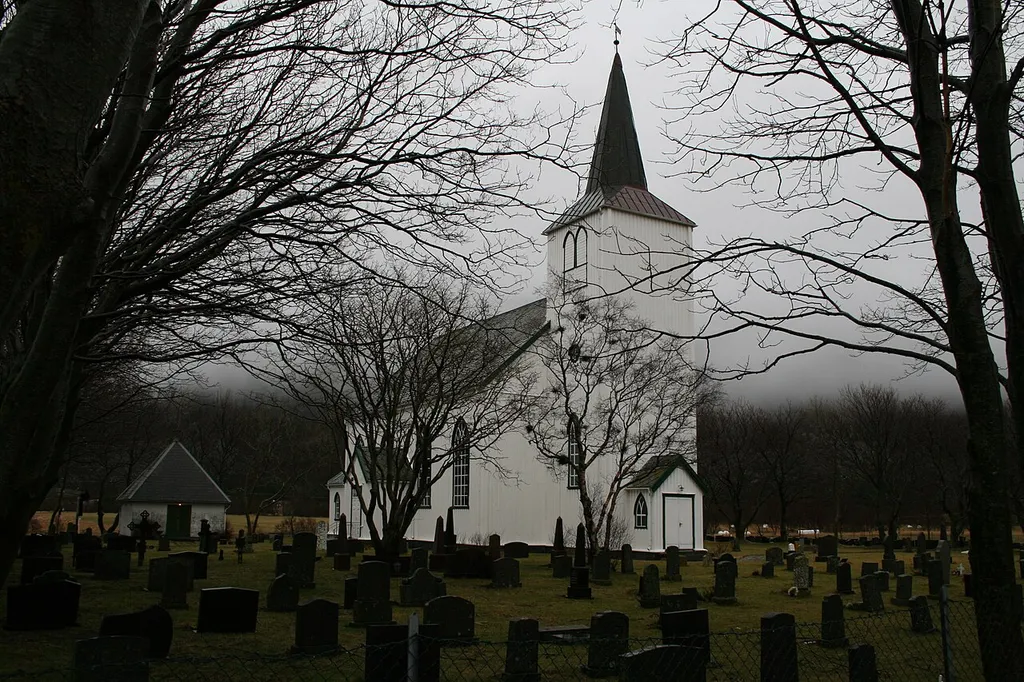 Nes kirke i Bjugn, Sør-Trøndelag, Norway