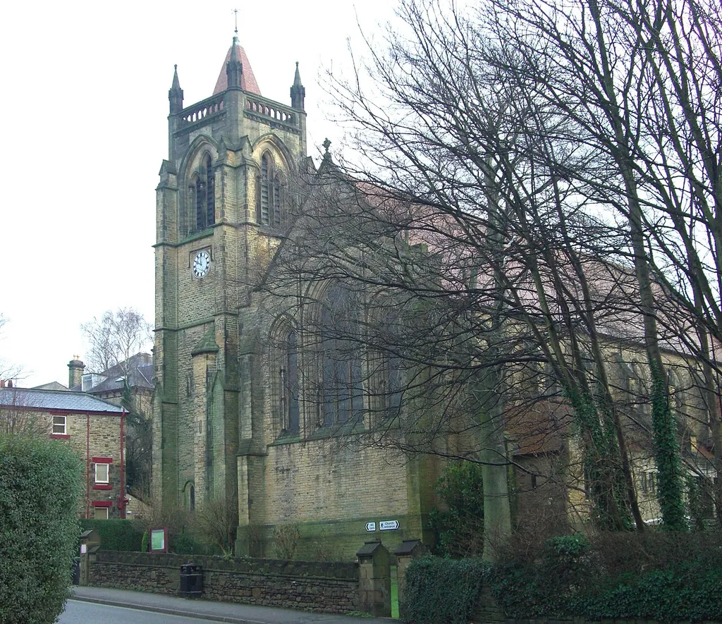 The Church of St. Augustine's on Brocco Bank in Sheffield, England. This Grade II Listed Building was designed by John Dodsley Webster and dates from 1897.