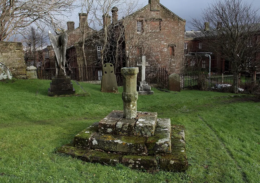 Photograph of the sundial in the churchyard of St Bees Priory, Cumbria, England