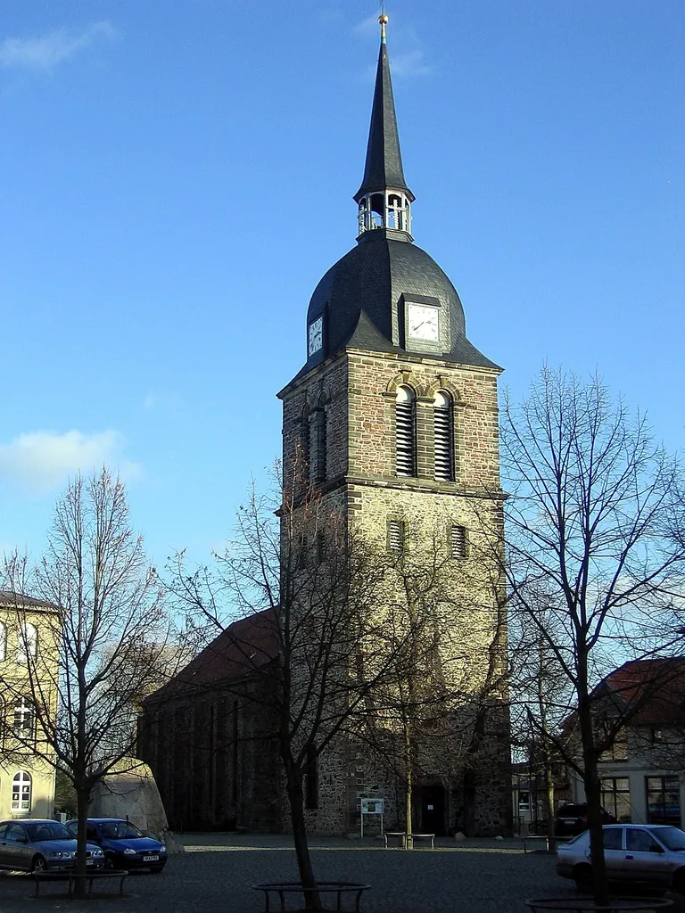 The Evangelical Lutheran St. George Church in Calvörde, Saxony-Anhalt, Germany, is owned and used by a congregation within Evangelical Lutheran State Church in Brunswick.