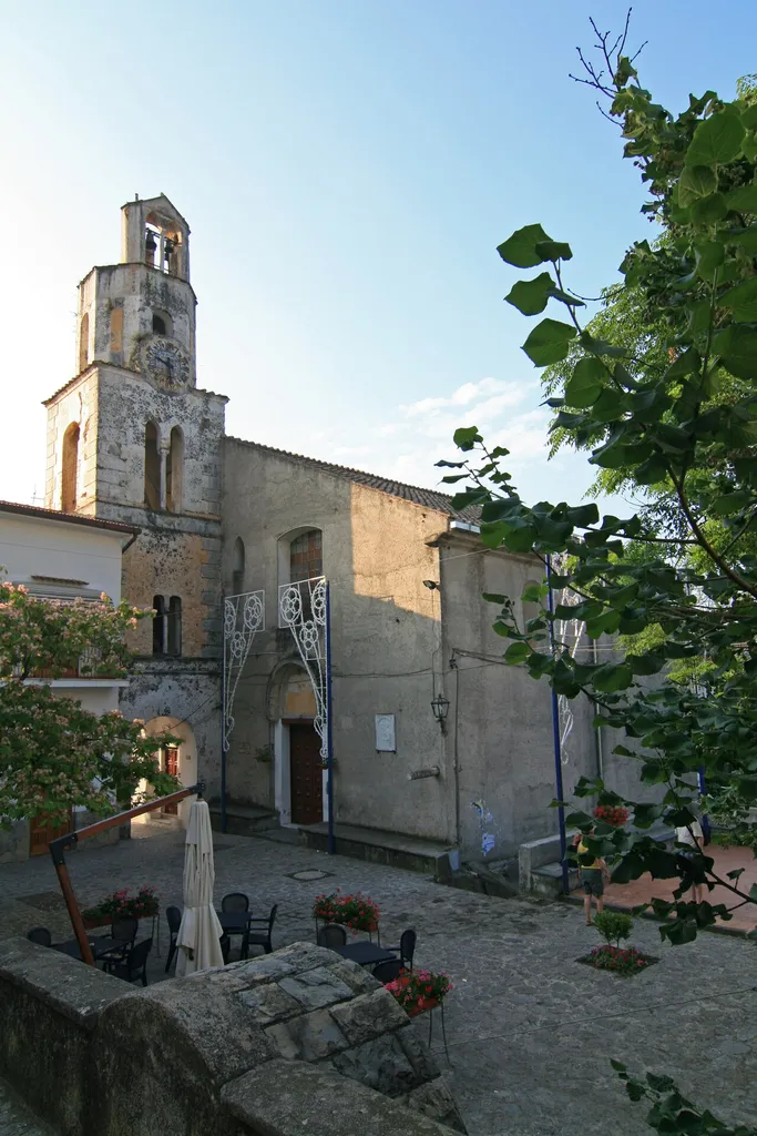 Saint John the Baptist church in Pontone, Scala, Italy.