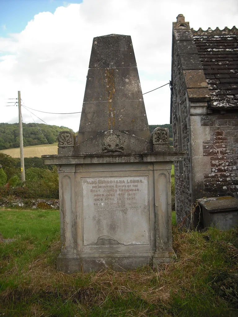 St Govan's Church, Llangovan, tomb of Vaux family of Court St Lawrence