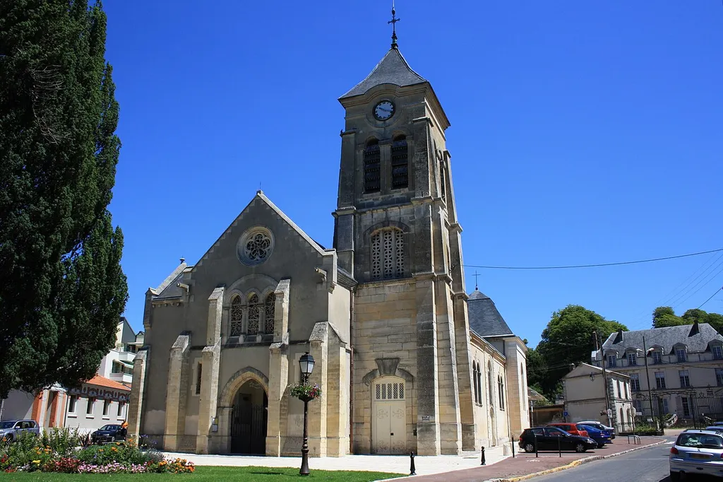 Church in the city of Soisy-sur-Seine in France