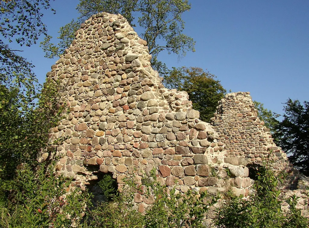 Church ruin in Moltzow in Mecklenburg-Western Pomerania, Germany