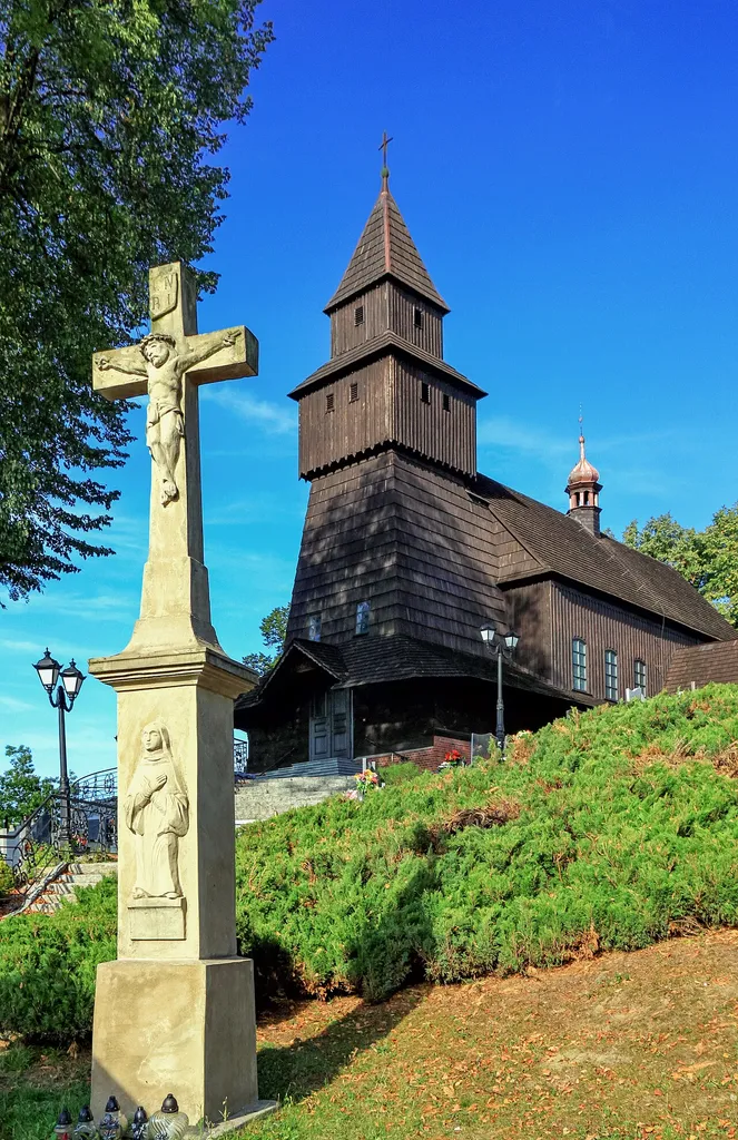 Saint Catherine church. Pielgrzymowice, Silesian Voivodeship, Poland.