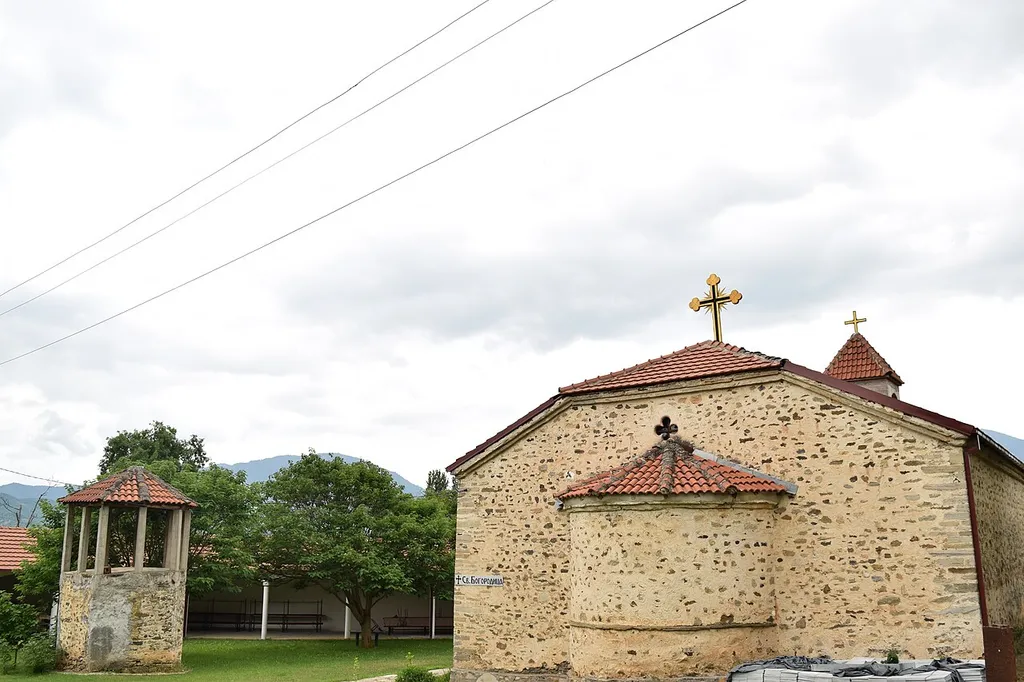 View of the St. Mary Church in the village Bistrica