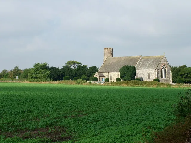 Church of St Mary in Blundeston, Suffolk, England. A Grade I listed medieval church.