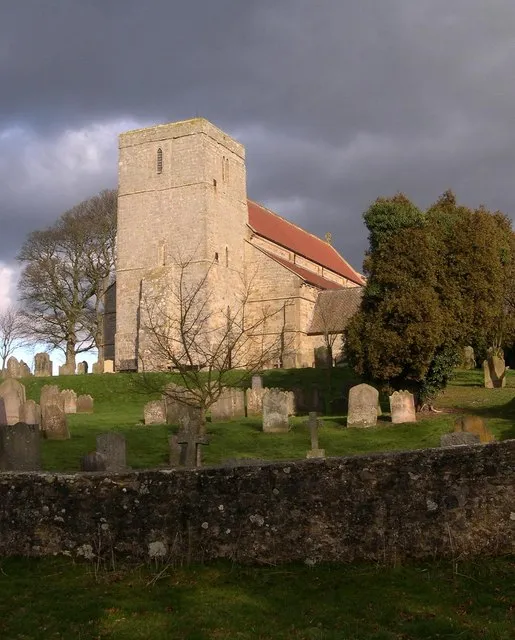 St Mary the Virgin parish church, Stamfordham, Northumberland, seen from the southwest