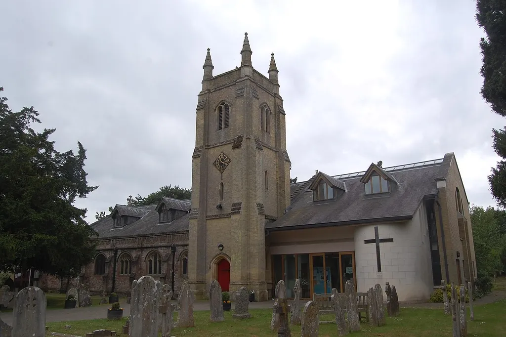 All Saints Church, High Street, Botley, Borough of Eastleigh, Hampshire, England. The Anglican parish church of Botley, replacing the ancient St Bartholomew's Church south of the village.