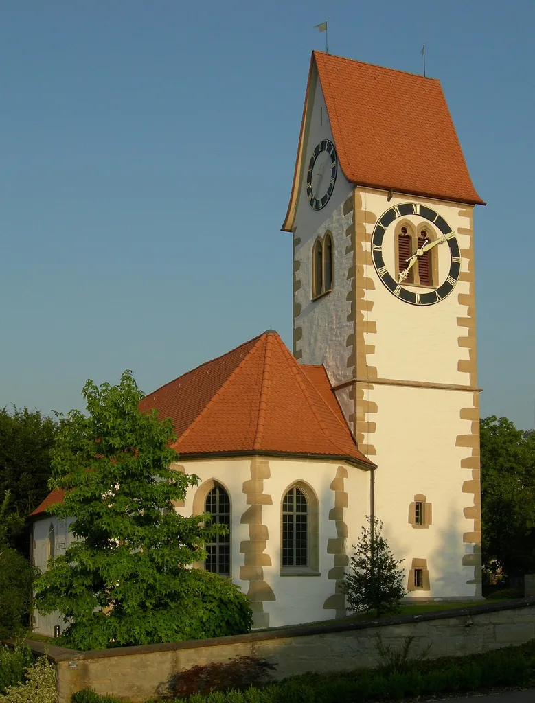 The reformed church of Knonau, Canton of Zurich, Switzerland.