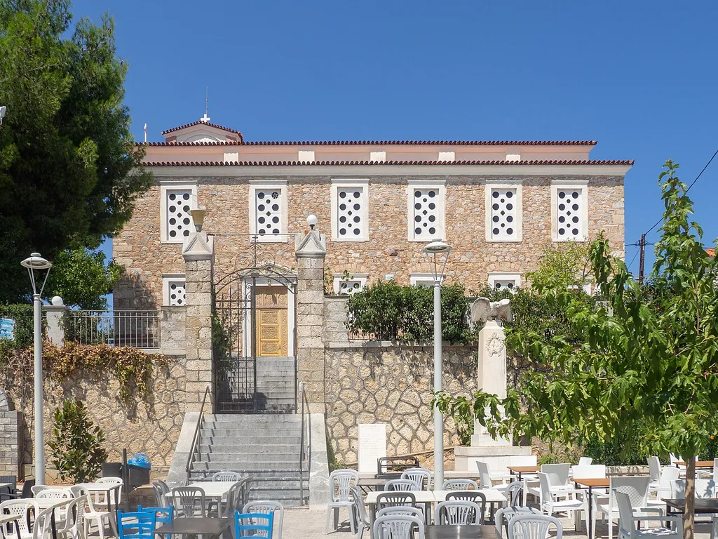 The late 19th century of Saint Loukas in Agios Loukas, Euboea.