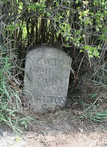 Milestone, 170m SE of Pepperdon Hall Lane, water works, 300m SE of old railway bridge