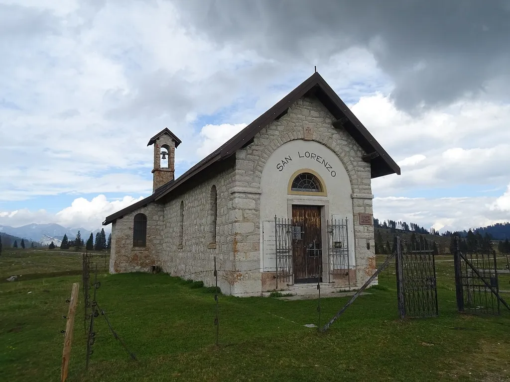 Marcesina (Enego, Veneto, Italy), Saint Lawrence church This picture was uploaded via web-app "Wiki Loves Monuments Italia".