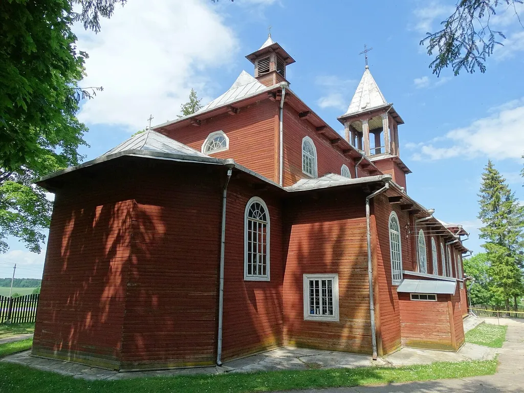 Saint Trinity and Saint Casimir Church in Medininkai, Vilnius District, Lithuania