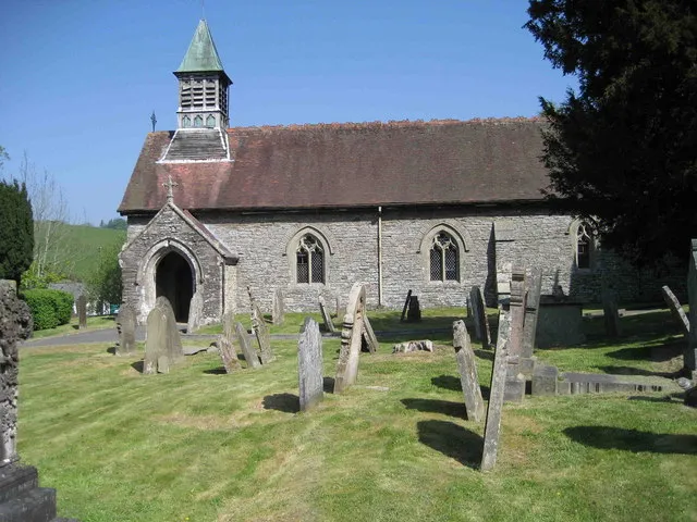Llanbadarn Fynydd Church, near to Llanbadarn Fynydd, Powys, Great Britain.