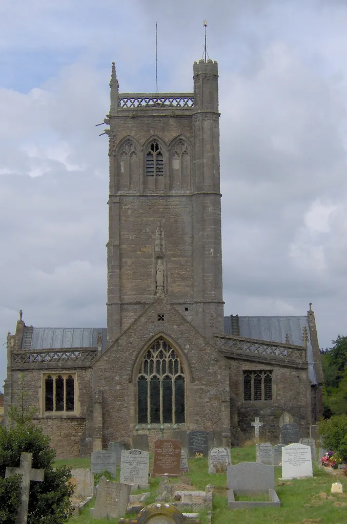 St John the Baptist parish church, Axbridge, Somerset, seen from the east
