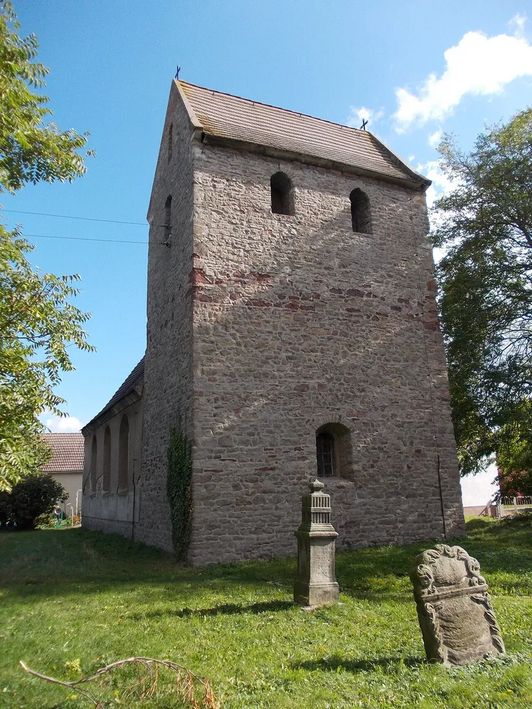 St. Catherine's Church in Mitteledlau (Könnern, district of Salzlandkreis, Saxony-Anhalt)