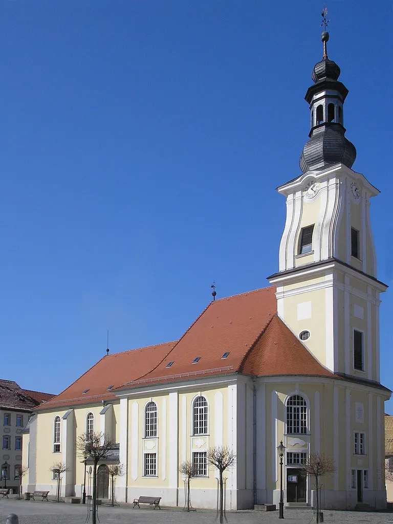 Die Stadtkirche in Meuselwitz (Thüringen).