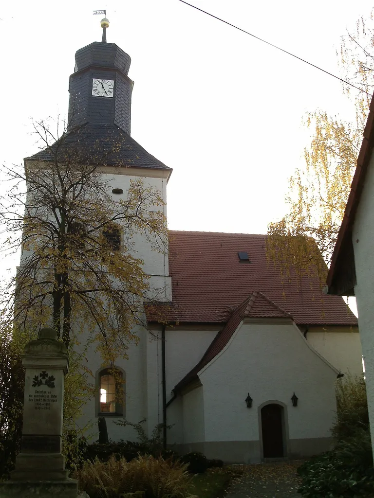 Lindennaundorf church (Markranstädt, Leipzig district, Saxony) from the north