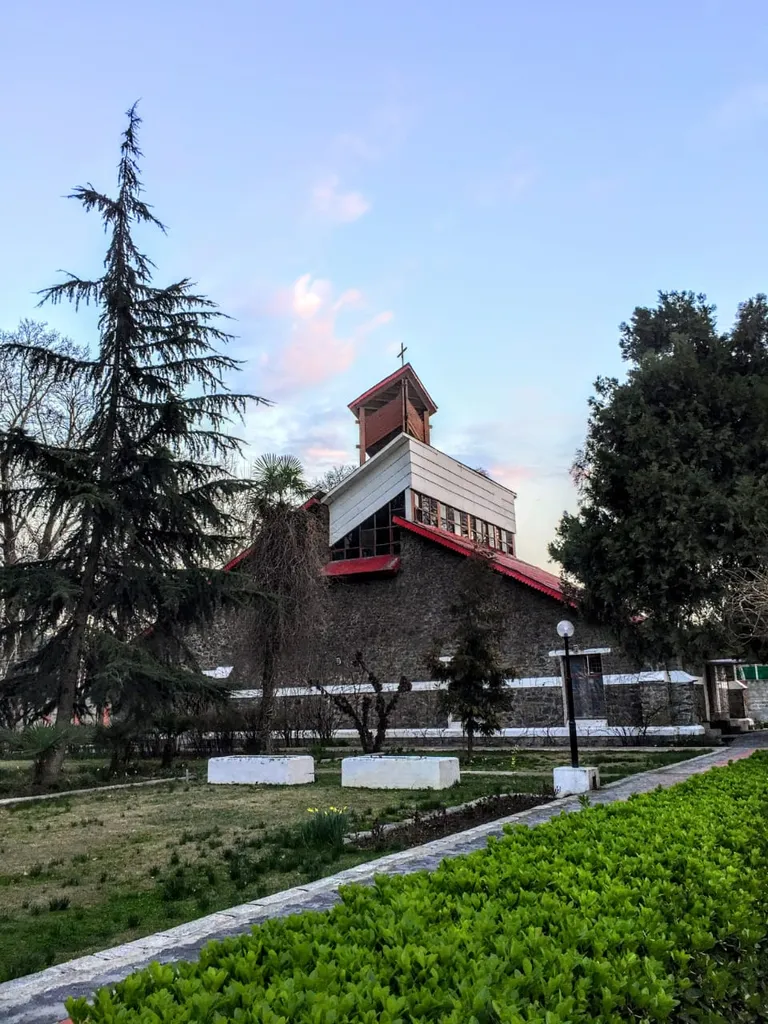 Beauty of structure of all saints church, Srinagar.